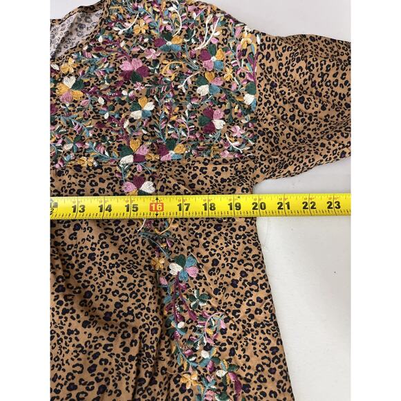 Boho Folk Earthy Maximalist Top S Indie Western Cottage Romance Eclectic Cowgirl - Picture 10 of 11